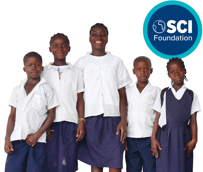 SCI Foundation - school children smiling
