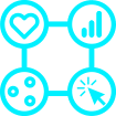 Connect with customers Engage customers icon